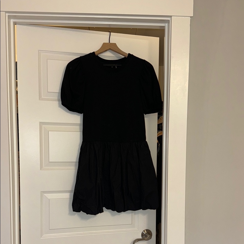 Women’s black bubble dress